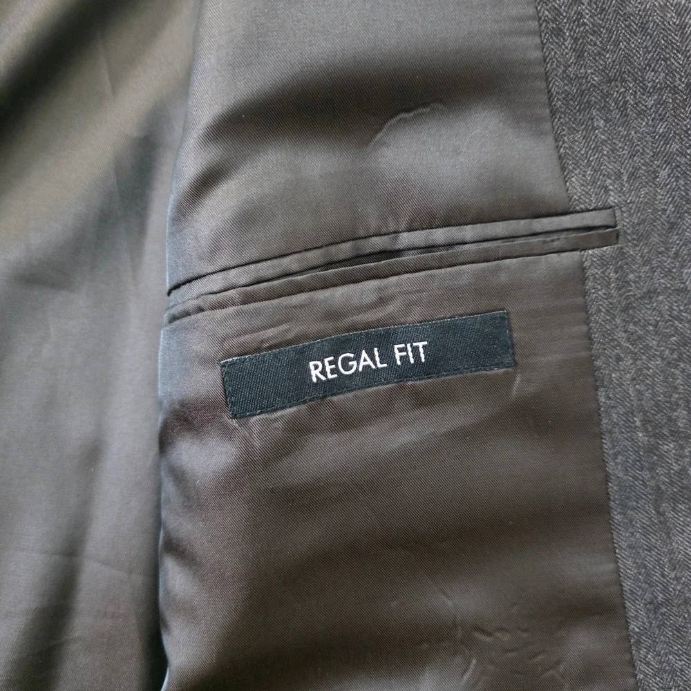 Jos A Bank Mens Brown 100% Wool Blazer Sport Coat Regal Fit 50 Short